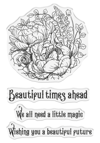 Crafter's Companion Crystal Visions Photopolymer Stamp Floral Visions (SD-CV-STP-FLVI)