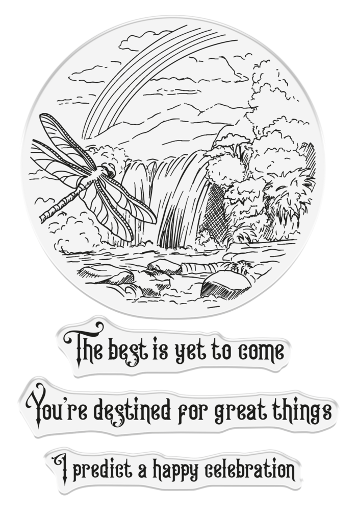 Crafter's Companion Crystal Visions Photopolymer Stamp Peaceful Visions (SD-CV-STP-PEVI)