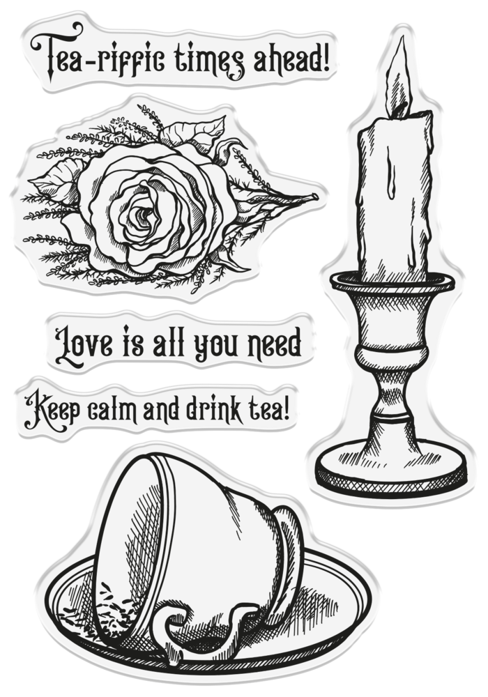 Crafter's Companion Crystal Visions Stamp & Die Tea-riffic Times (SD-CV-STD-TETI) Crafter's Companion Crystal Visions Stamp & Die Tea-riffic Times (SD-CV-STD-TETI)