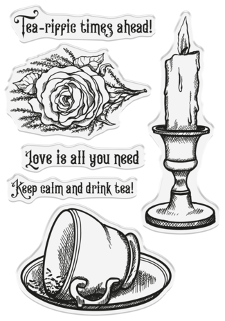 Crafter's Companion Crystal Visions Stamp & Die Tea-riffic Times (SD-CV-STD-TETI) Crafter's Companion Crystal Visions Stamp & Die Tea-riffic Times (SD-CV-STD-TETI)
