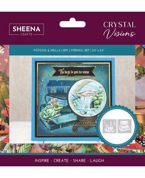 Crafter's Companion Crystal Visions Stencil Set Potions & Spells (SD-CV-STEN-POSP) Crafter's Companion Crystal Visions Stencil Set Potions & Spells (SD-CV-STEN-POSP)