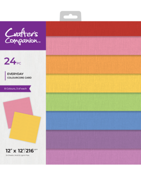 Crafter's Companion ColourCore Card Pad 12x12 Inch Rainbow (CC-PAD12-CORE-EVER)