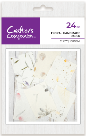 Crafter's Companion Floral 5x7 Inch Handmade Paper (CC-PAD5X7-FHMP) Crafter's Companion Floral 5x7 Inch Handmade Paper (CC-PAD5X7-FHMP)