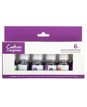 Crafter's Companion Liquid Watercolours Colour Inspirations (6pcs) (CC-MME-LIWA-COIN)