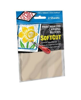 Essdee SoftCut Carving Blocks 105x100mm - Hanging Pack (2pcs) (3.0/SC1-2)