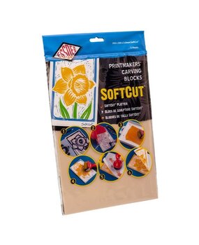 Essdee SoftCut Carving Blocks 200x300mm - Hanging Pack (2pcs) (3.0/SC4-2)