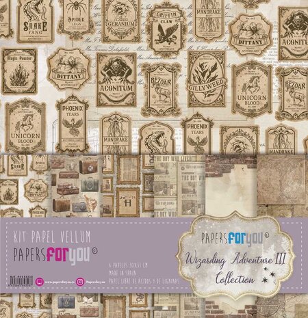 Papers For You Wizarding Adventure III Vellum Paper Pack (6pcs) (PFY-14358) Papers For You Wizarding Adventure III Vellum Paper Pack (6pcs) (PFY-14358)