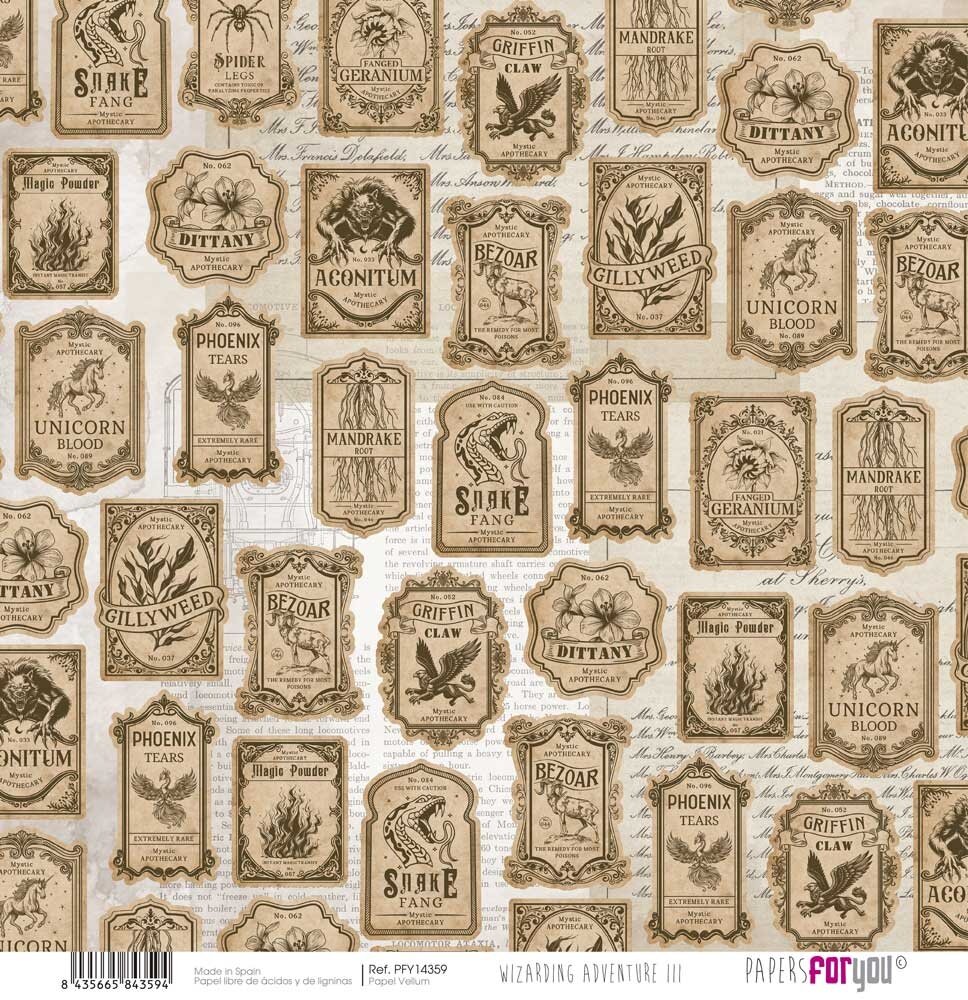 Papers For You Wizarding Adventure III Vellum Paper Pack (6pcs) (PFY-14358) Papers For You Wizarding Adventure III Vellum Paper Pack (6pcs) (PFY-14358)