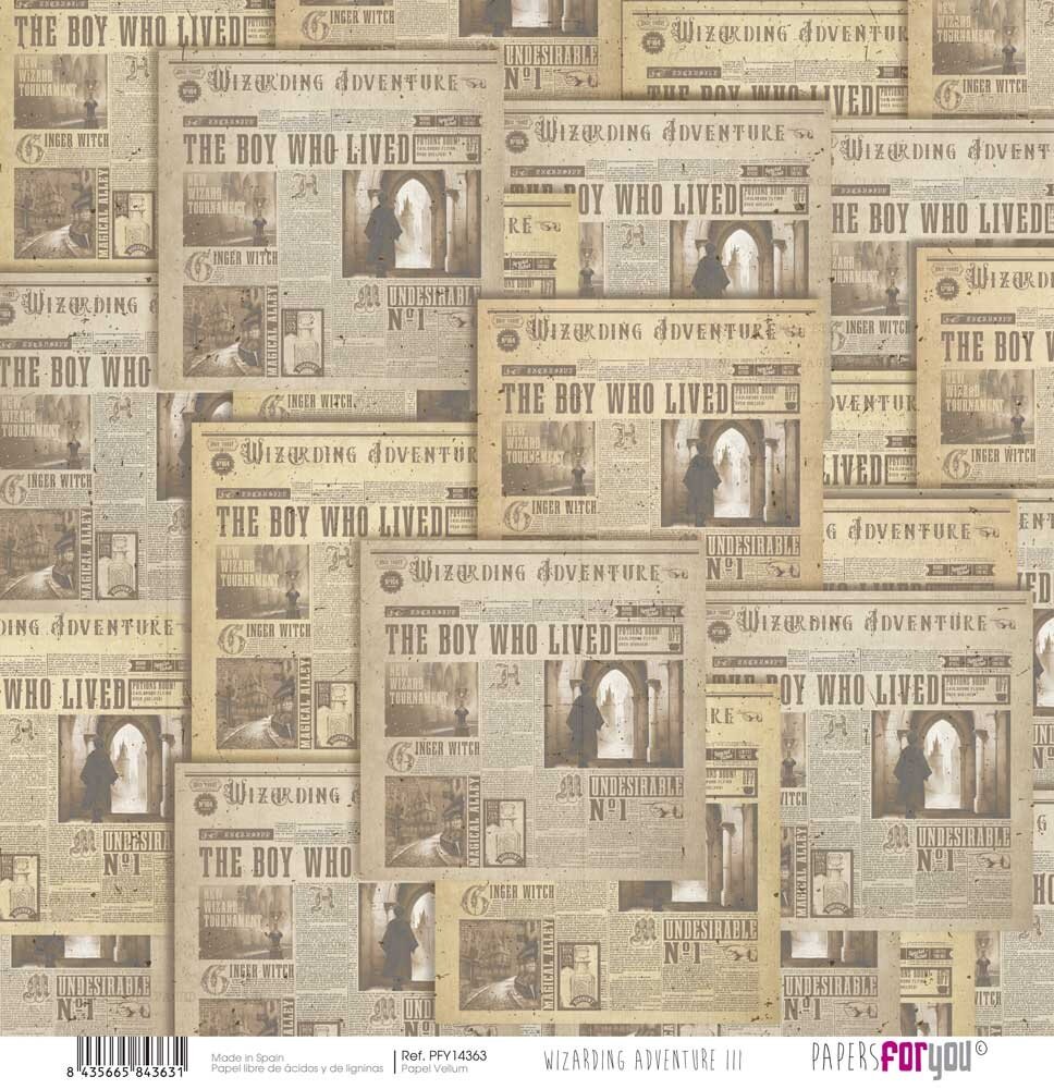 Papers For You Wizarding Adventure III Vellum Paper Pack (6pcs) (PFY-14358) Papers For You Wizarding Adventure III Vellum Paper Pack (6pcs) (PFY-14358)