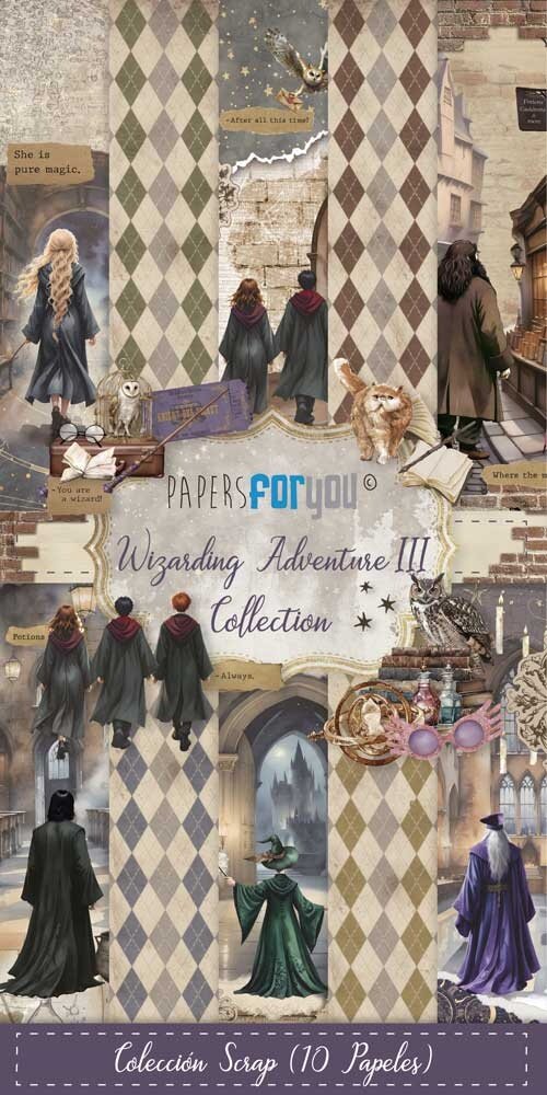 Papers For You Wizarding Adventure III Slim Scrap Paper Pack (10pcs) (PFY-14346) Papers For You Wizarding Adventure III Slim Scrap Paper Pack (10pcs) (PFY-14346)