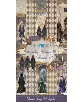 Papers For You Wizarding Adventure III Slim Scrap Paper Pack (10pcs) (PFY-14346)