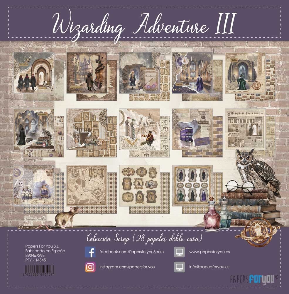 Papers For You Wizarding Adventure III Mini Scrap Paper Pack (28pcs) (PFY-14345) Papers For You Wizarding Adventure III Mini Scrap Paper Pack (28pcs) (PFY-14345)