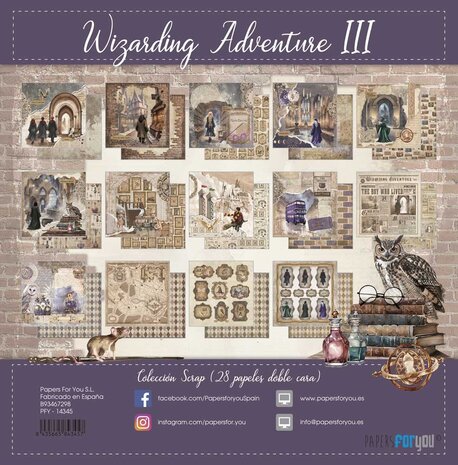 Papers For You Wizarding Adventure III Mini Scrap Paper Pack (28pcs) (PFY-14345) Papers For You Wizarding Adventure III Mini Scrap Paper Pack (28pcs) (PFY-14345)