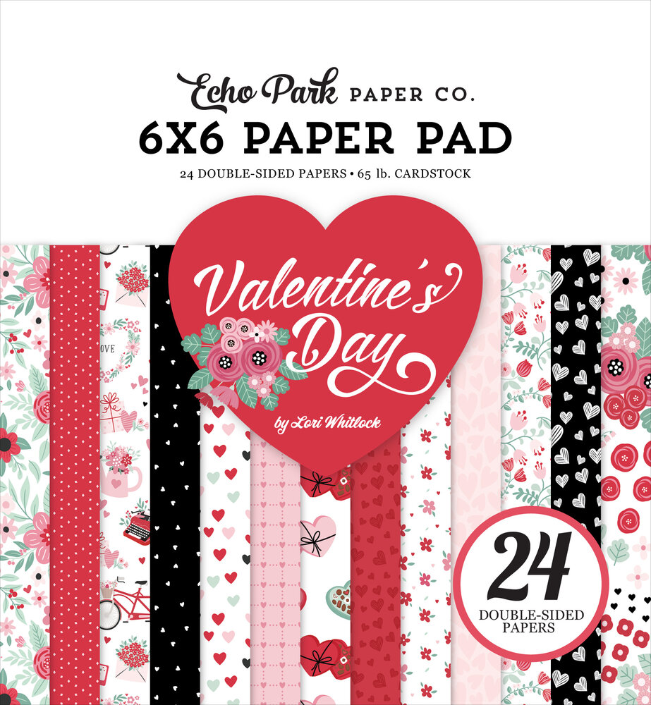 Echo Park Valentine's Day 6x6 Inch Paper Pad (VD406023)