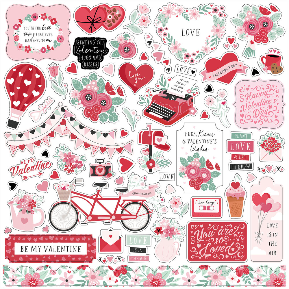 Echo Park Valentine's Day Element Sticker (VD406014)