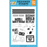 Echo Park Little Builder Designer Stamps Tire Track (LB408040)