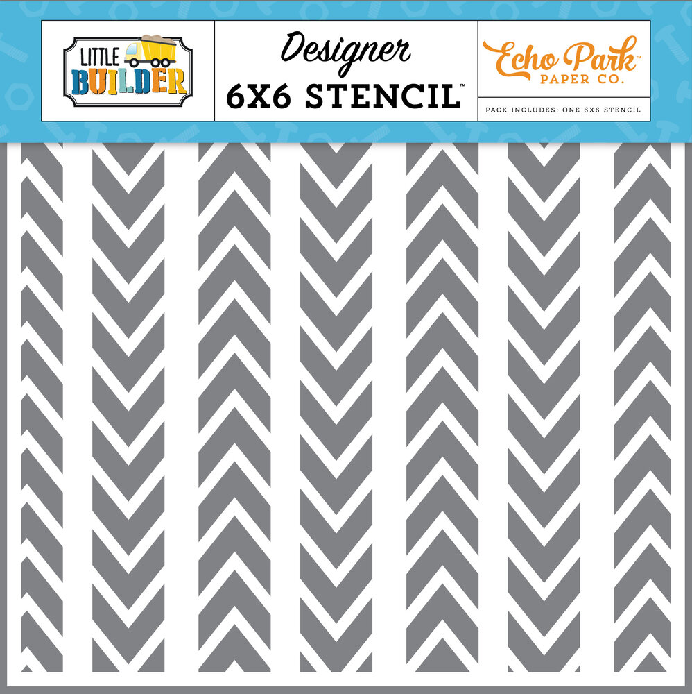 Echo Park Little Builder Stencil Muddy Tires (LB408033) Echo Park Little Builder Stencil Muddy Tires (LB408033)