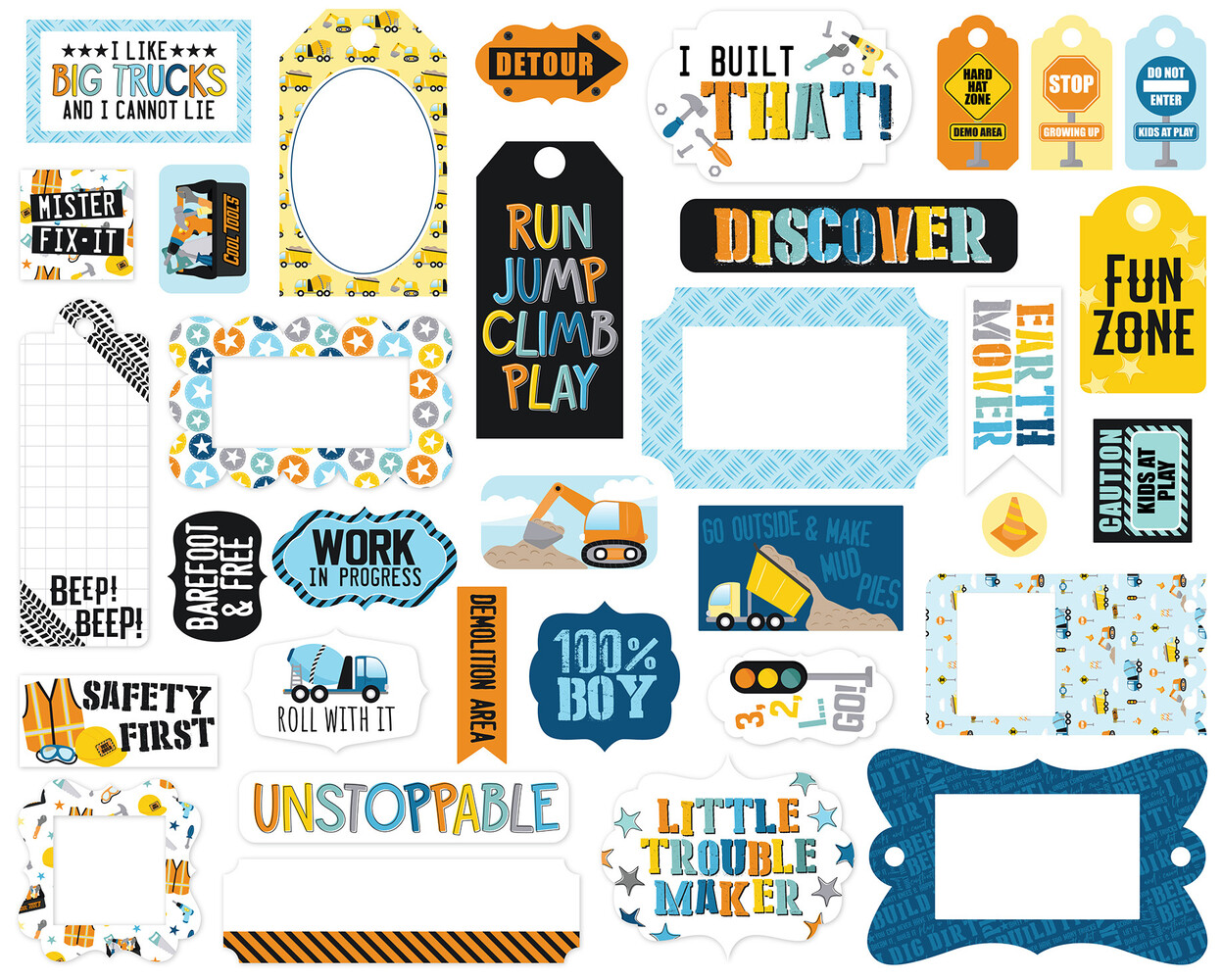 Echo Park Little Builder Frames & Tags (LB408025)