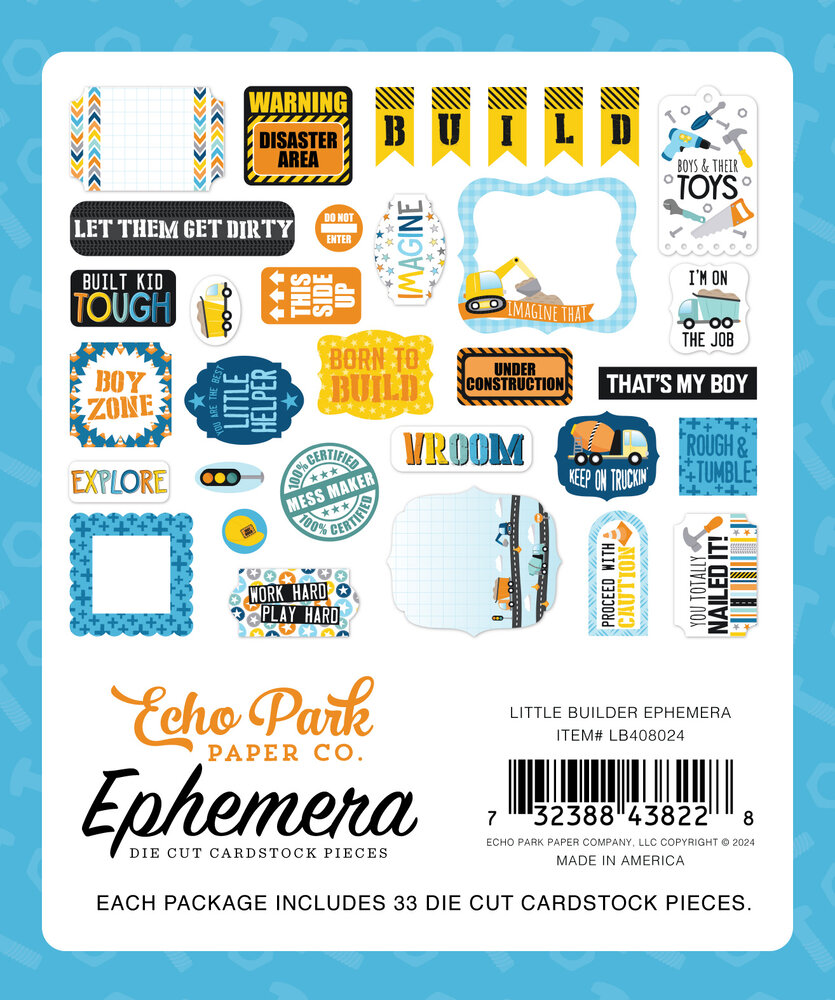 Echo Park Little Builder Ephemera (LB408024)