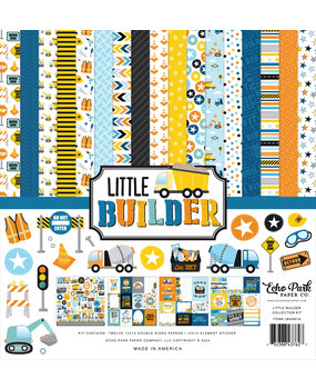 Echo Park Little Builder 12x12 Inch Collection Kit (LB408016)