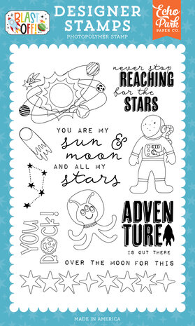 Echo Park Blast Off Designer Stamps My Sun And Moon (BO407040) Echo Park Blast Off Designer Stamps My Sun And Moon (BO407040)