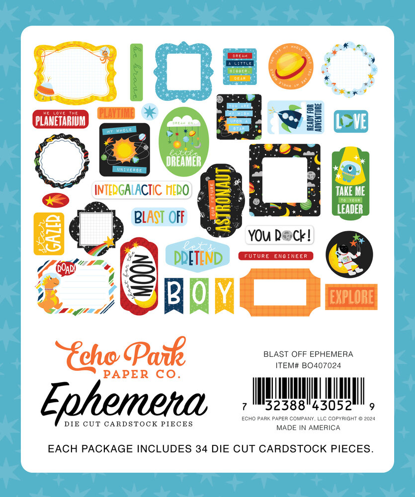 Echo Park Blast Off Ephemera (BO407024) Echo Park Blast Off Ephemera (BO407024)