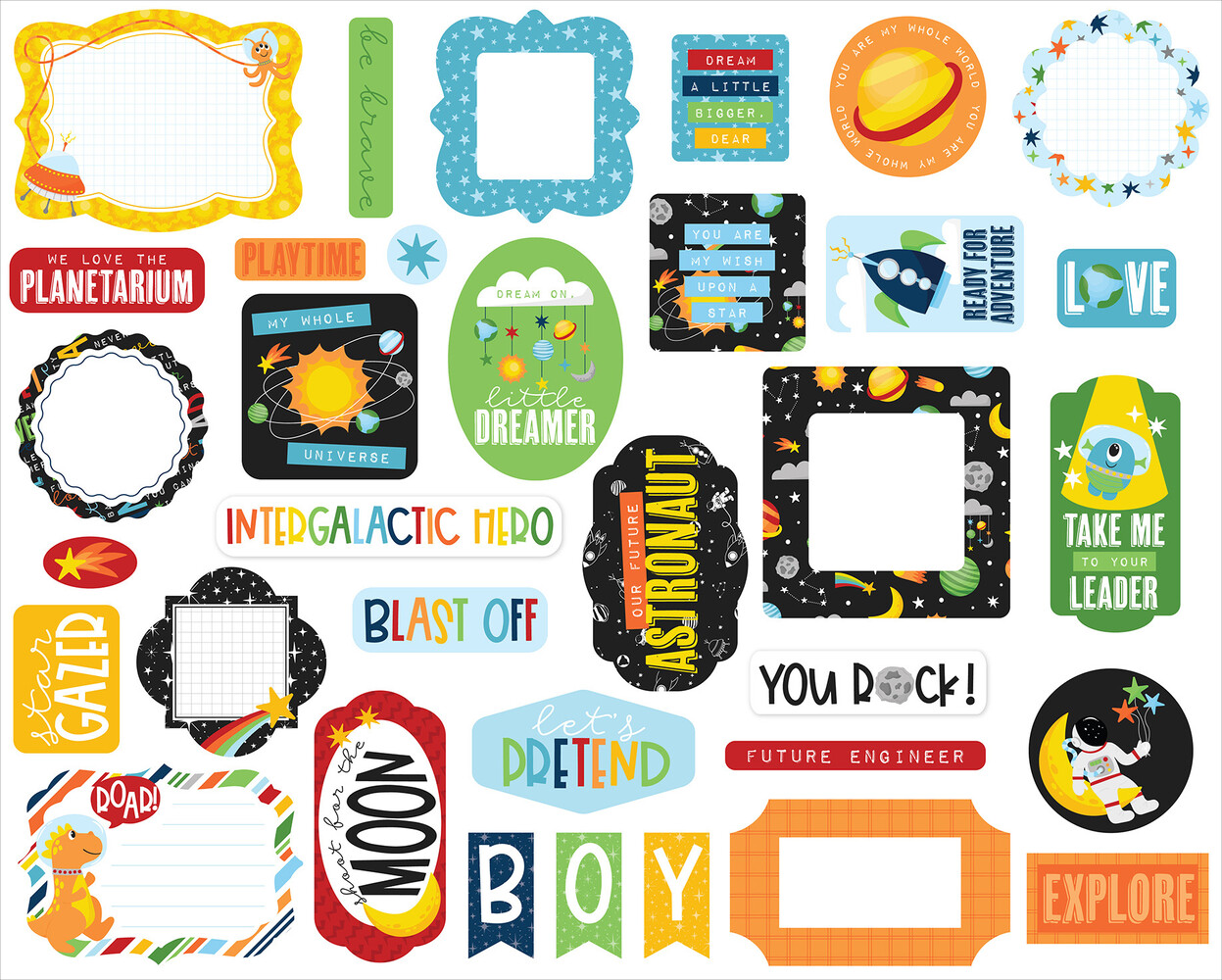 Echo Park Blast Off Ephemera (BO407024) Echo Park Blast Off Ephemera (BO407024)