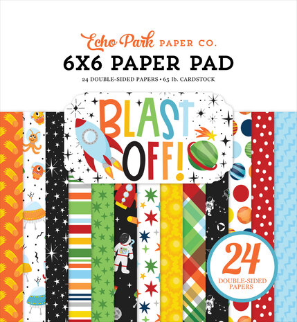 Echo Park Blast Off 6x6 Inch Paper Pad (BO407023)