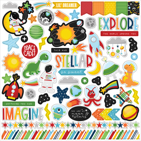 Echo Park Blast Off Element Sticker (BO407014)