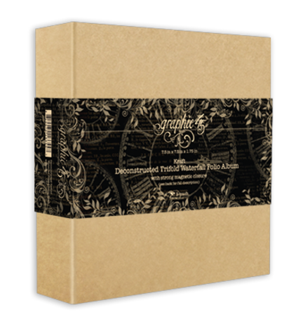 Graphic 45 Deconstructed Trifold Waterfall Folio Album - Kraft (4502927)