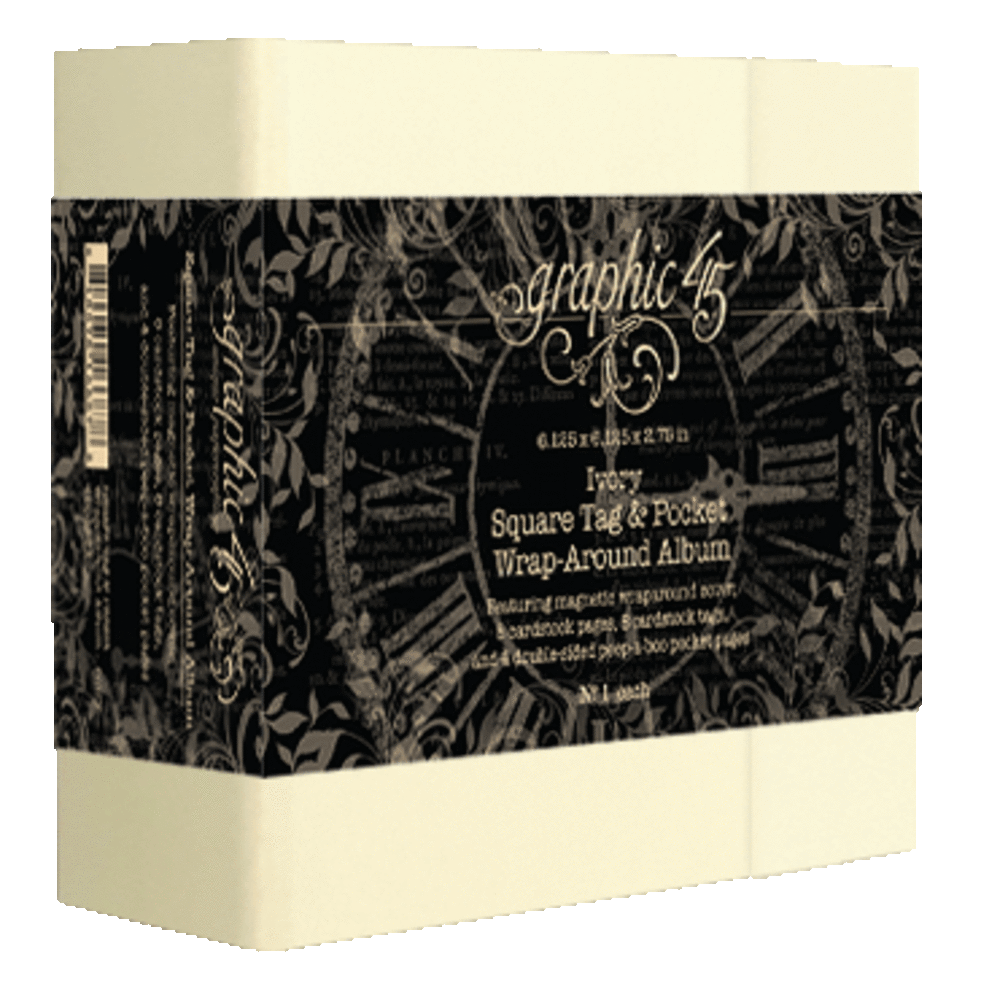 Graphic 45 Square Tag & Pocket Wrap-Around Album (4502963)