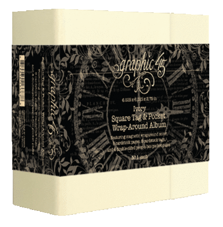 Graphic 45 Square Tag & Pocket Wrap-Around Album (4502963)