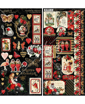 Graphic 45 Curiouser & Curiouser Sticker Set (4502940) Graphic 45 Curiouser & Curiouser Sticker Set (4502940)