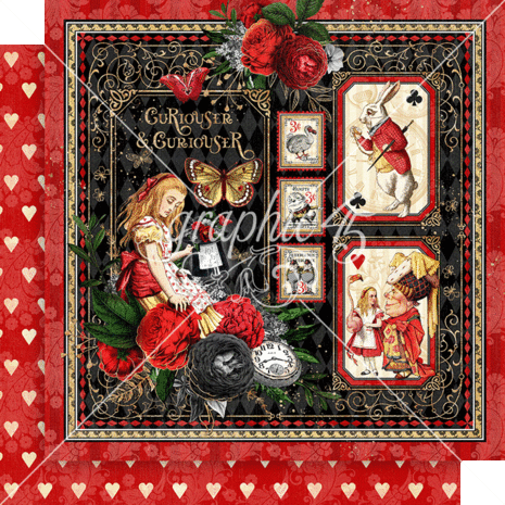 Graphic 45 Curiouser & Curiouser 12x12 Inch Collection Pack (4502937)