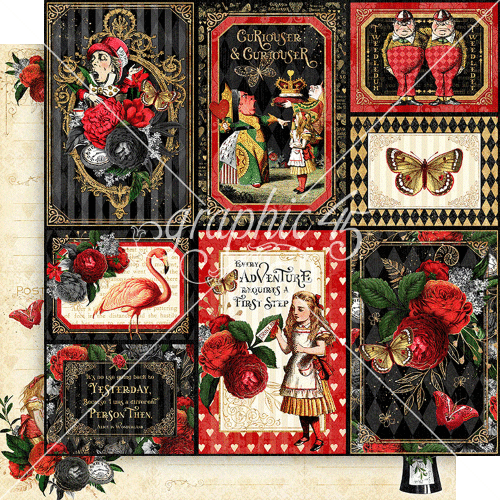 Graphic 45 Curiouser & Curiouser 12x12 Inch Collection Pack (4502937)