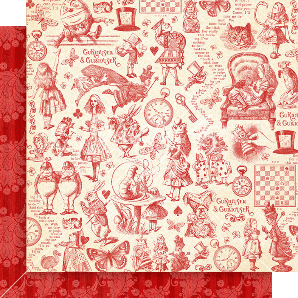 Graphic 45 Curiouser & Curiouser 8x8 Inch Collection Pack (4502936)