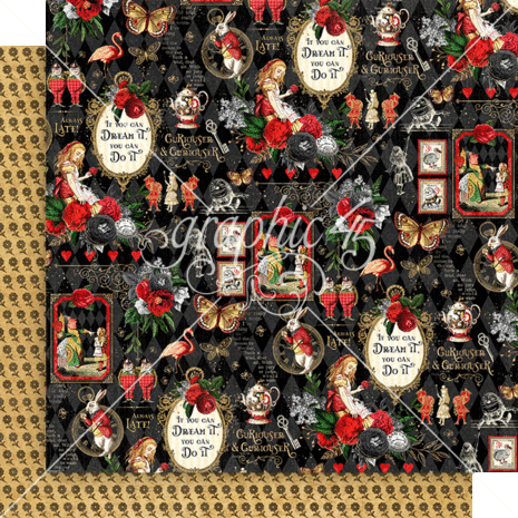 Graphic 45 Curiouser & Curiouser 8x8 Inch Collection Pack (4502936)