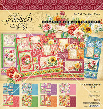 Graphic 45 Season to Celebrate 8x8 Inch Collection Pack (4502952)