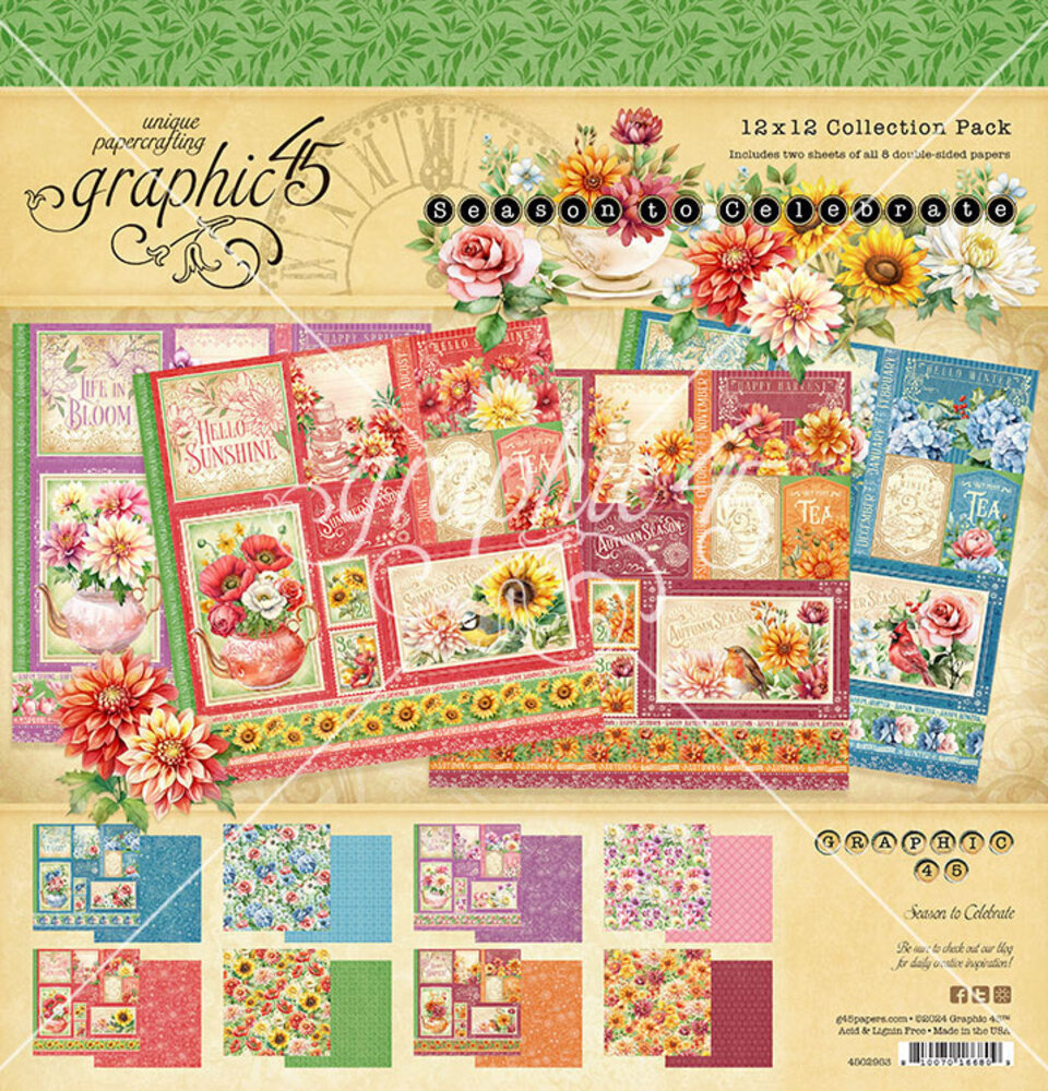 Graphic 45 Season to Celebrate 12x12 Inch Collection Pack (4502953)