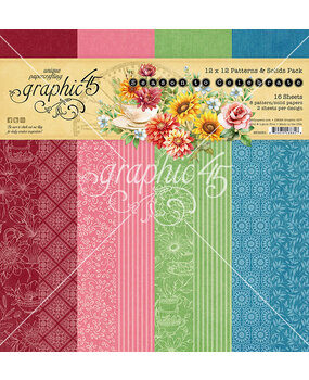 Graphic 45 Season to Celebrate 12x12 Inch Patterns & Solids Pack (4502954)