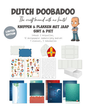 Dutch Doobadoo Crafty Kit Knippen en Plakken met Jaap - Sint en Piet (473.013.007)