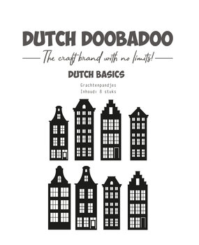 Dutch Doobadoo Dutch Basics A6 Grachtenpandjes (8pcs) (472.950.017)