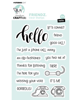 Creative Craftlab Friendz Clear Stamp Hello (CCL-FR-STAMP767) (DISCONTINUED)