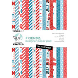Creative Craftlab Friendz Design Paper A5 Let's Connect (CCL-FR-DPP263) (DISCONTINUED)