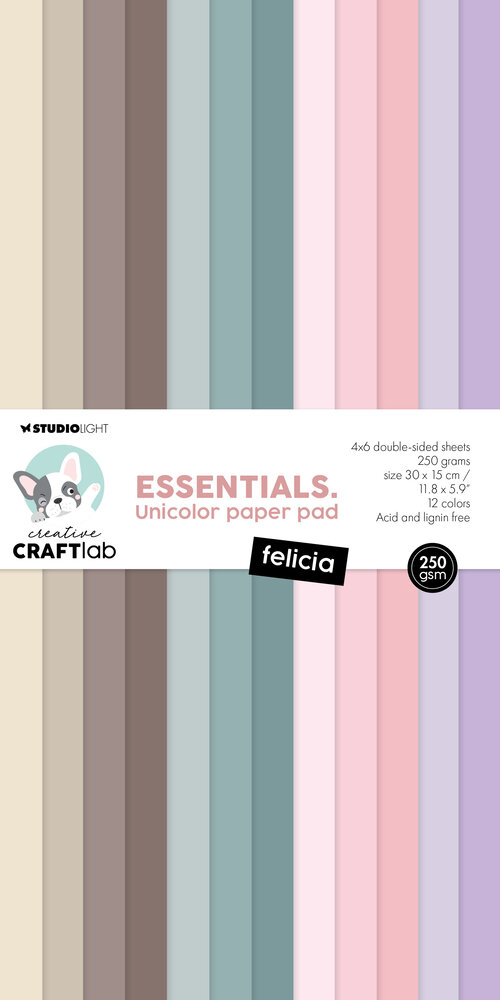 Creative Craftlab Felicia Essentials Unicolor Paper Pad (CCL-ES-UPP260) (DISCONTINUED)