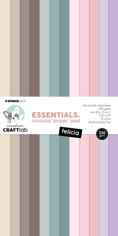 Creative Craftlab Felicia Essentials Unicolor Paper Pad (CCL-ES-UPP260) (DISCONTINUED)