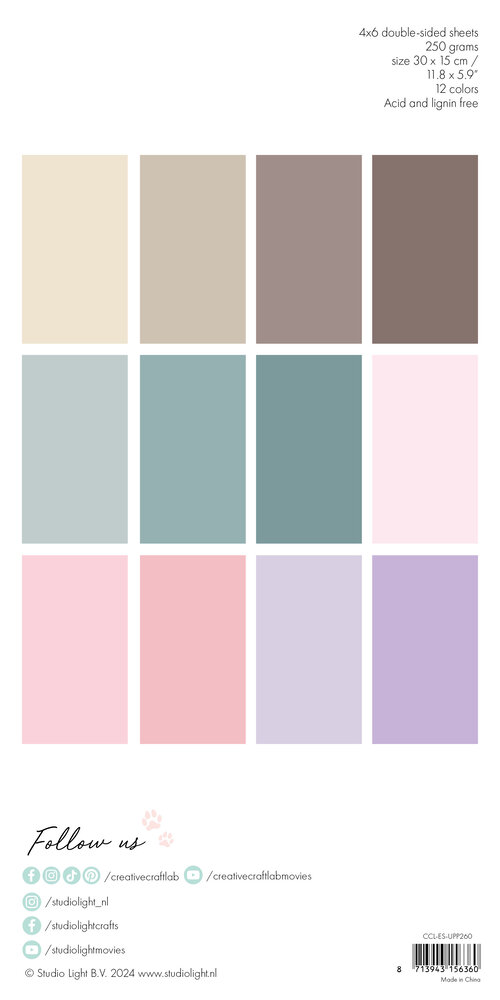 Creative Craftlab Felicia Essentials Unicolor Paper Pad (CCL-ES-UPP260) (DISCONTINUED)
