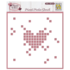 Mixed Media Stencil Pixel Heart (MMS4K-084) (OUTLET)