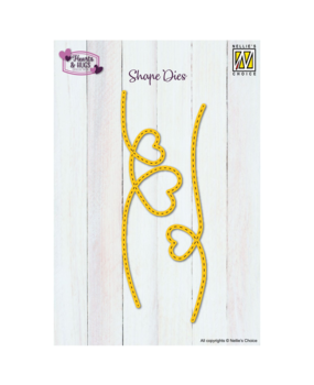 Nellie Snellen Emboss Die Hearts Dotted Line (SD335) (OUTLET)