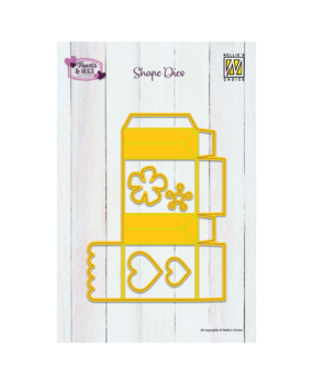 Nellie Snellen Shape Die Paperbag with Hearts (SD337)